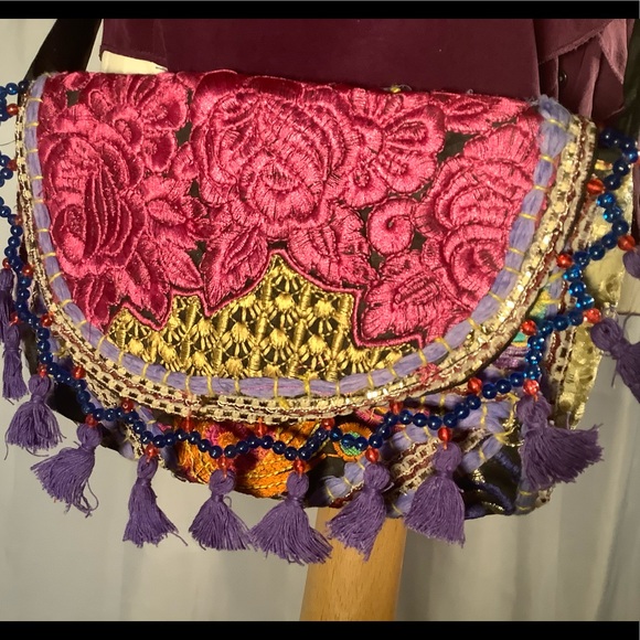 Handmade in India Crossbody Banjara Purse Hancbag - Picture 8 of 14